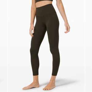Lululemon Align Pant 25" in Dark Olive